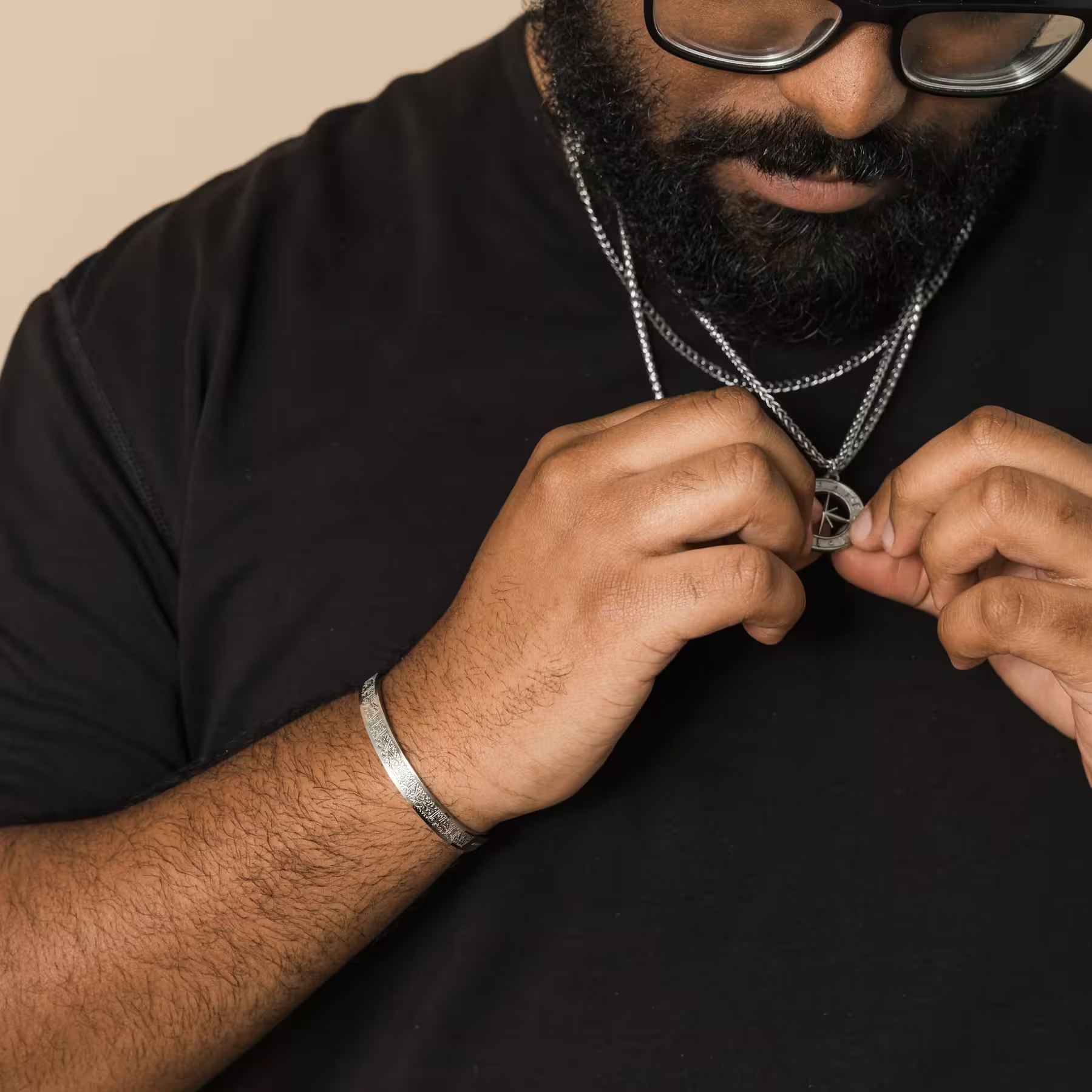 Bracelet  pour hommes avec Ayat Al-Kursi-COD