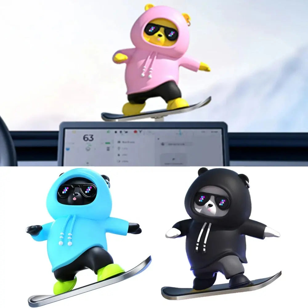 Panda Skater™ – Ornement de Voiture Élégant et Ludique